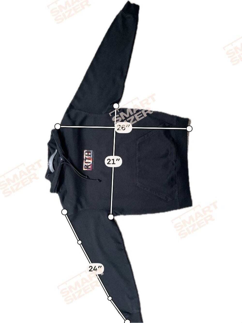 Kith Black Curb Your Enthusiasm Hoodie, Size S - Picture 8 of 9